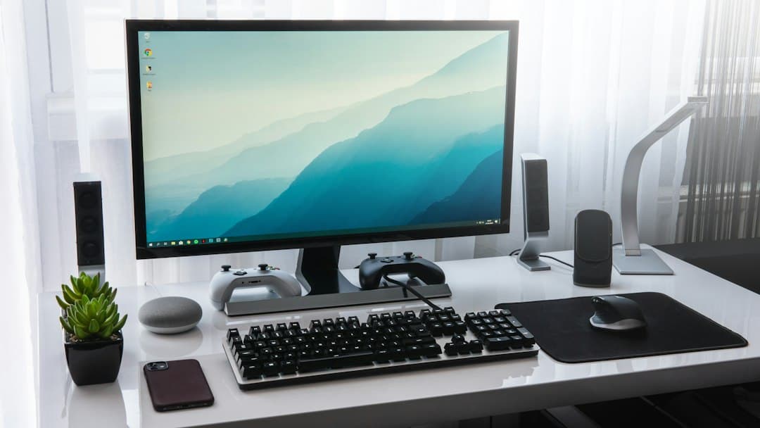 A modern office desk with a laptop and planner, symbolizing the start of a private practice in Ontario.
