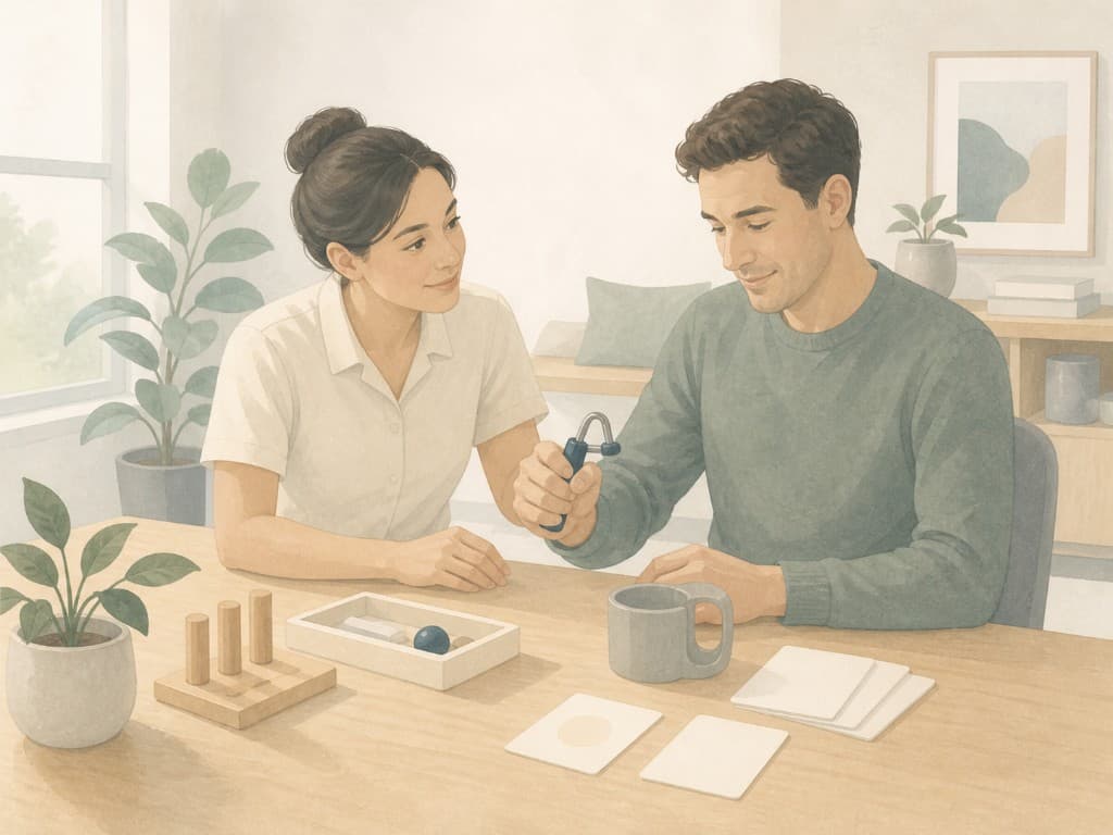 Naturopathic clinic treatment room prepared for a private-practice patient visit
