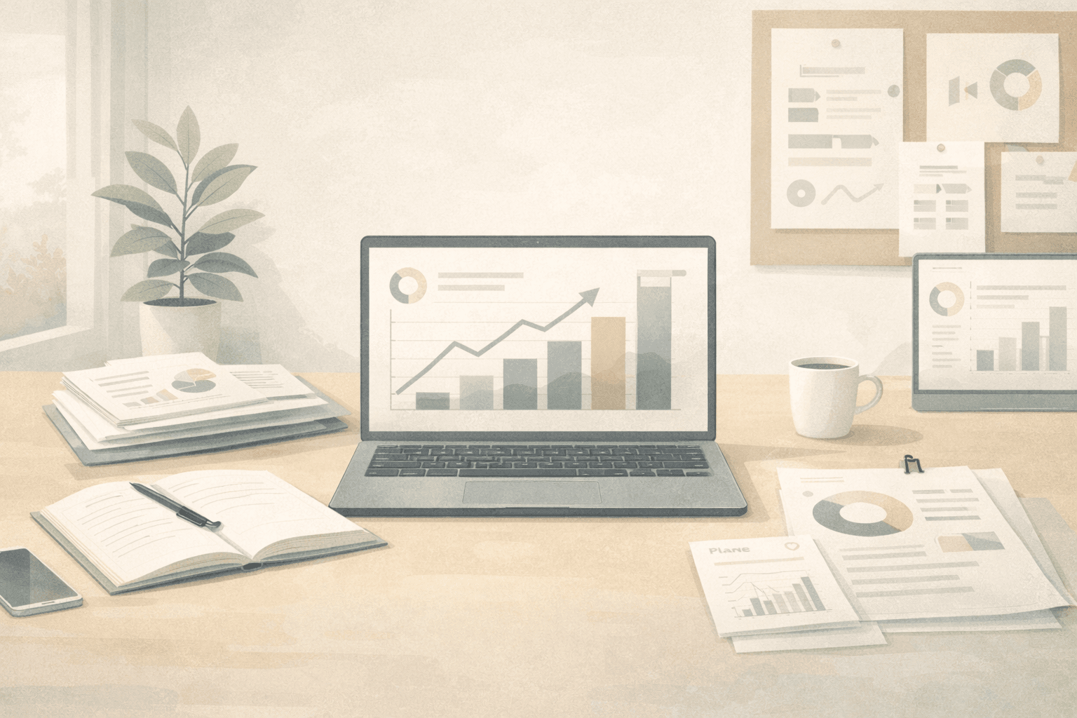 Therapy marketing services dashboard showing practice growth metrics