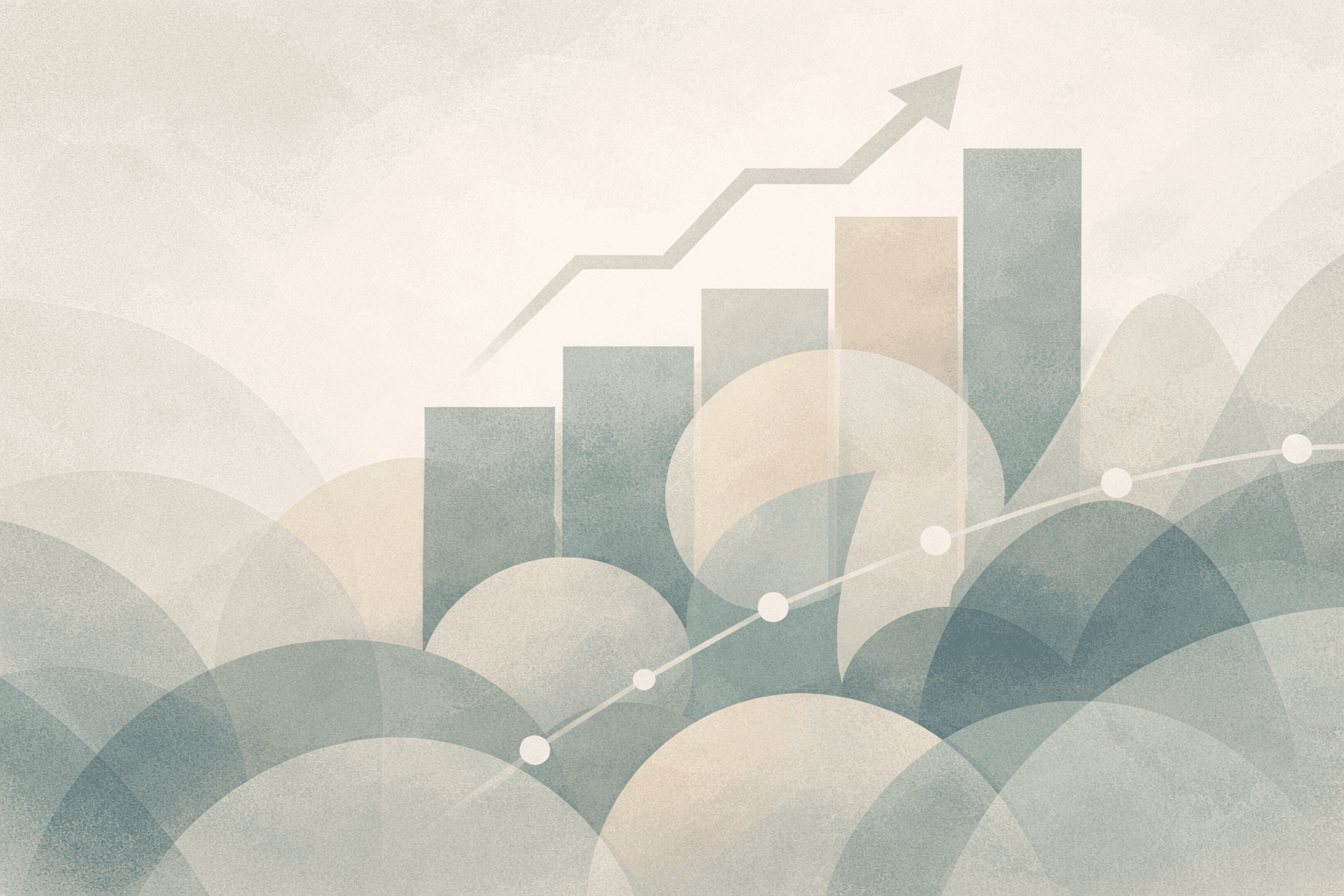 Abstract growth pattern representing practice development