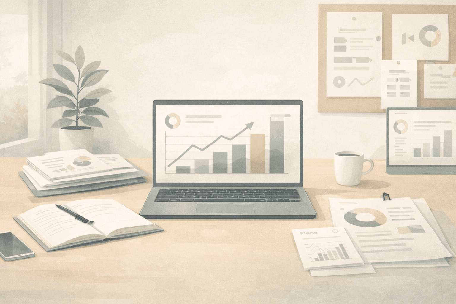 Therapy marketing services dashboard showing practice growth metrics